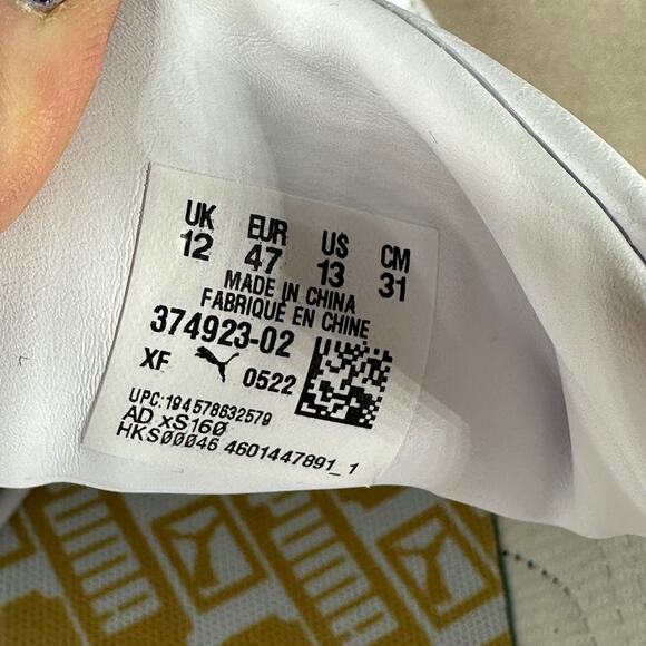 Puma Classic XXI Mens Sneakers Size 13 White Black Accent Low Top Court Low Top - Picture 10 of 15